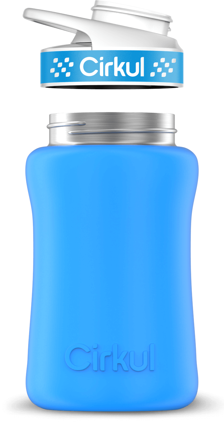 Add-on: 12oz. Stainless Steel Bottle & Comfort Grip Lid - Image 2