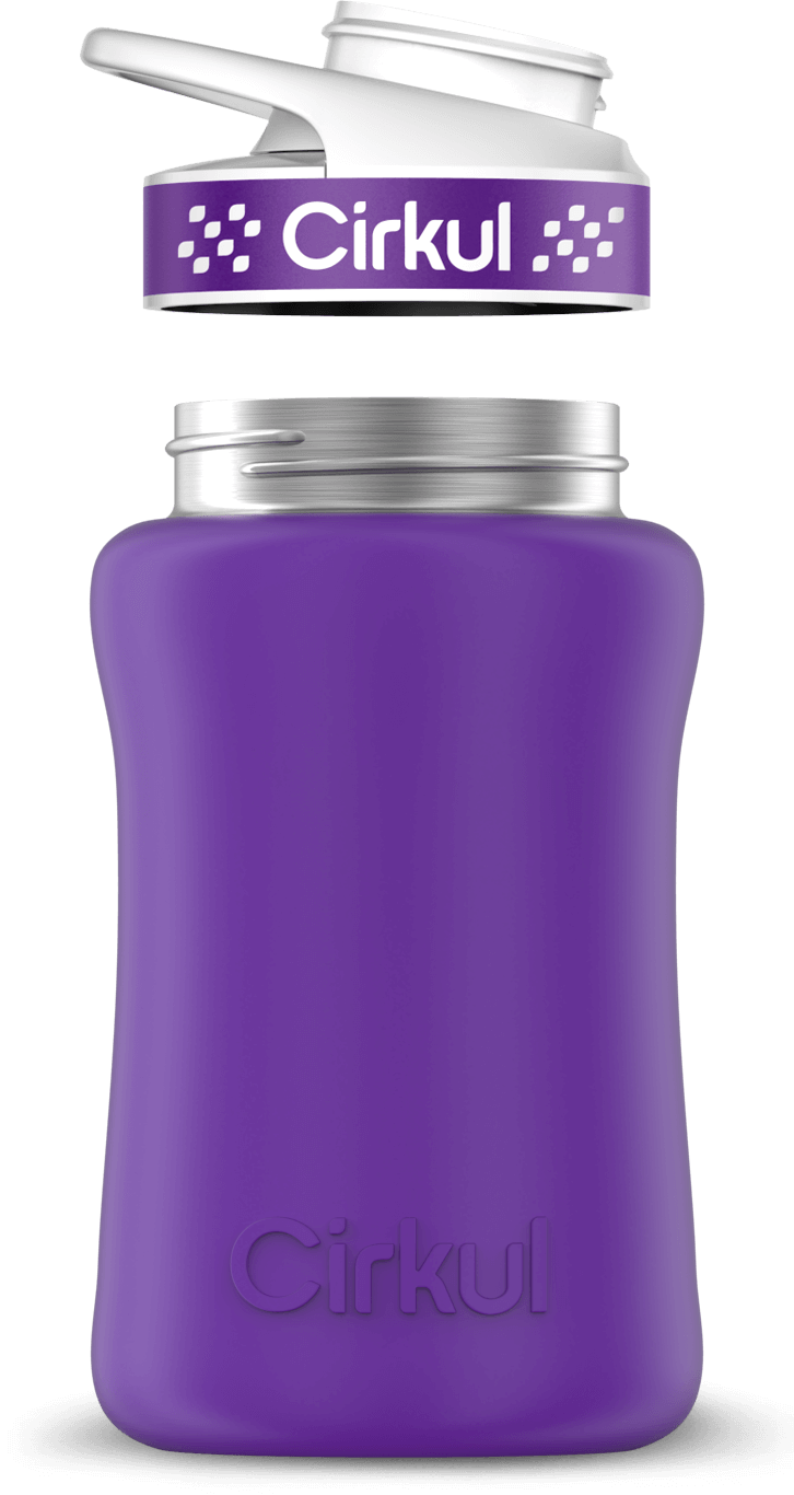 Add-on: 12oz. Stainless Steel Bottle & Comfort Grip Lid - Image 3